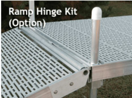 Durable ramp hinge kit for sports facilities and outdoor use at Camp & Cruise.