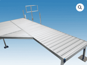 Durable rooftop soccer goal with sturdy metal frame and netting for sports practice.