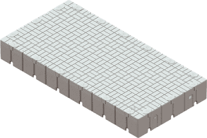 Durable indoor basketball court flooring with slip-resistant surface for gyms and sports centers.