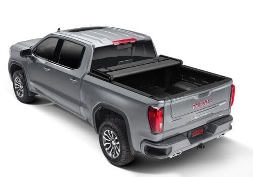 Reliable GMC truck for sale at Camp & Cruise with spacious bed and modern features.