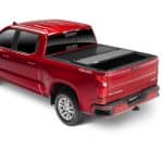 Red Chevrolet Silverado pickup truck with sleek design and advanced features.