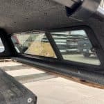 Truck bed cap with side windows for Nissan Titan 78.7" model.