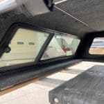 Custom truck bed storage solution with window for F150.
