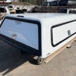 White truck cap with side window and lock for RAM 1500 OBS 76".
