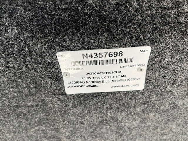 Northsky Blue Chevy 1500 cap with label and barcode.