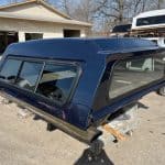 Northsky Blue truck cap with windows for Chevy 1500 pickup truck.