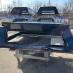 Northsky blue truck cap for Chevy 1500 with tinted windows and aerodynamic design.