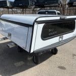 White truck bed cap with tinted window for RAM 1500 67".
