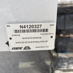 Close-up of equipment serial number label for Ford SD 81" truck bed.