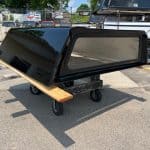 Black Chevy HD 82-inch truck bed for heavy-duty pickup trucks.