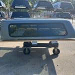 G9K Satin Steel Gray truck cap for Chevy 1500 with window.