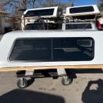 White truck cap with windows and roof rack for Ford SD 81.9".