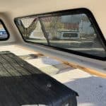 Custom truck bed cover with rear window for Ford SD 81.9" Z1 Oxford White.