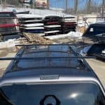 Gray truck bed cover for F150 with color code M7 GRAY N4713757.