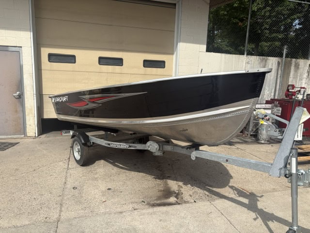 2024 Starcraft Seafarer boat on trailer for sale at Camp & Cruise.
