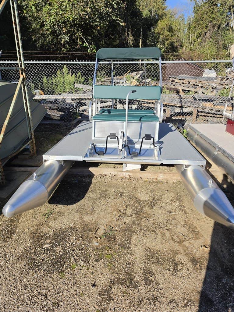 Paddle King PK4400 paddle boat on trailer for sale at Camp & Cruise.