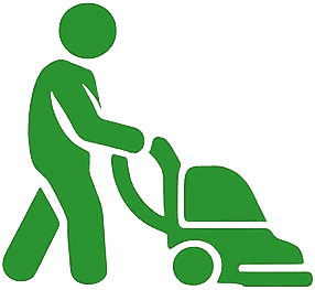 Technician cleaning carpet with professional equipment.