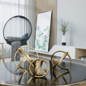 Gold Sculptures Set of 3