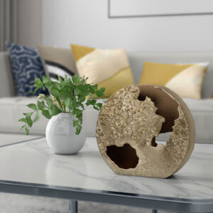 Round Gold Vase