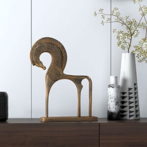 Brass Horse Statue