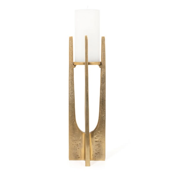 Gold Metal Candle Holder