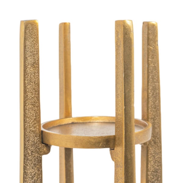 Gold Metal Candle Holder
