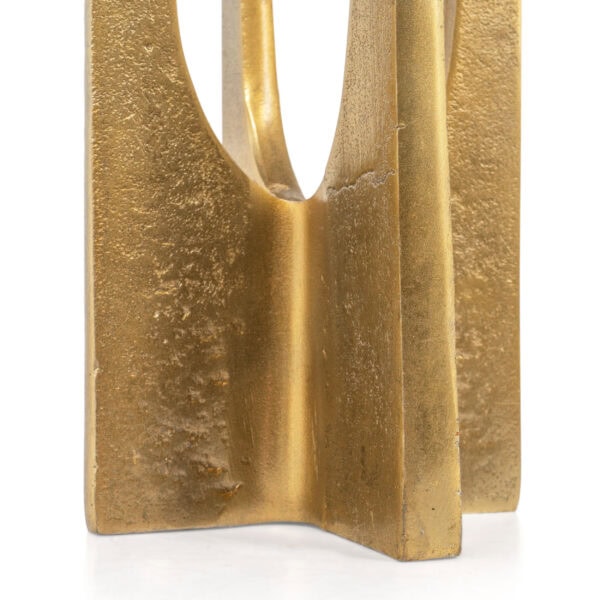 Gold Metal Candle Holder