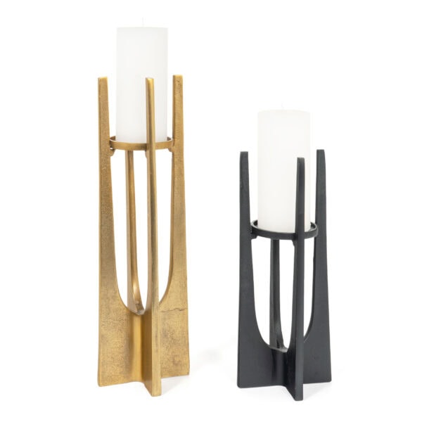 Gold Metal Candle Holder