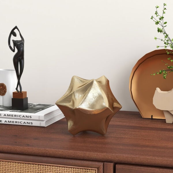 Gold Sculpture Set of 2