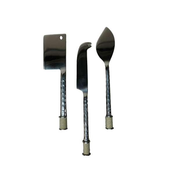 Taupe Shagreen Serving Set
