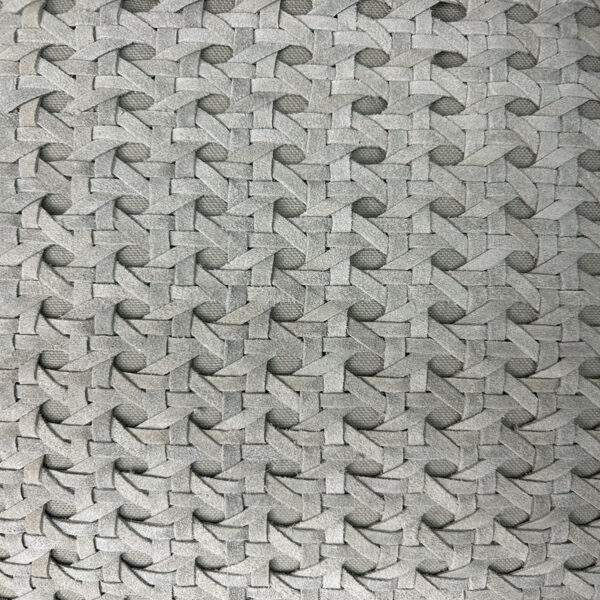 Bone Rattan Suede Pillow