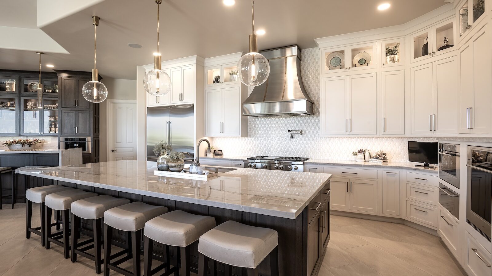 Decorating Above Kitchen Cabinets with Height: Designer Tips