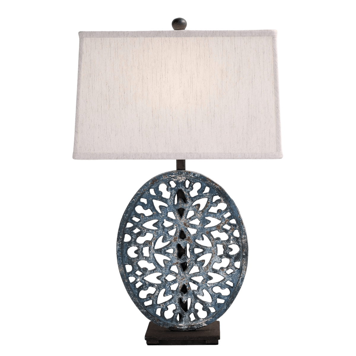 Dark Blue Metal Table Lamp