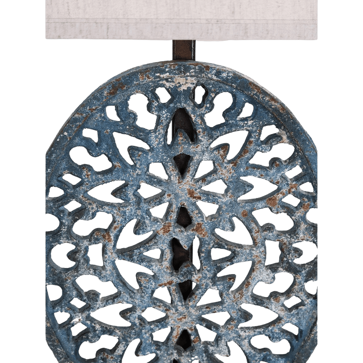 Dark Blue Metal Table Lamp