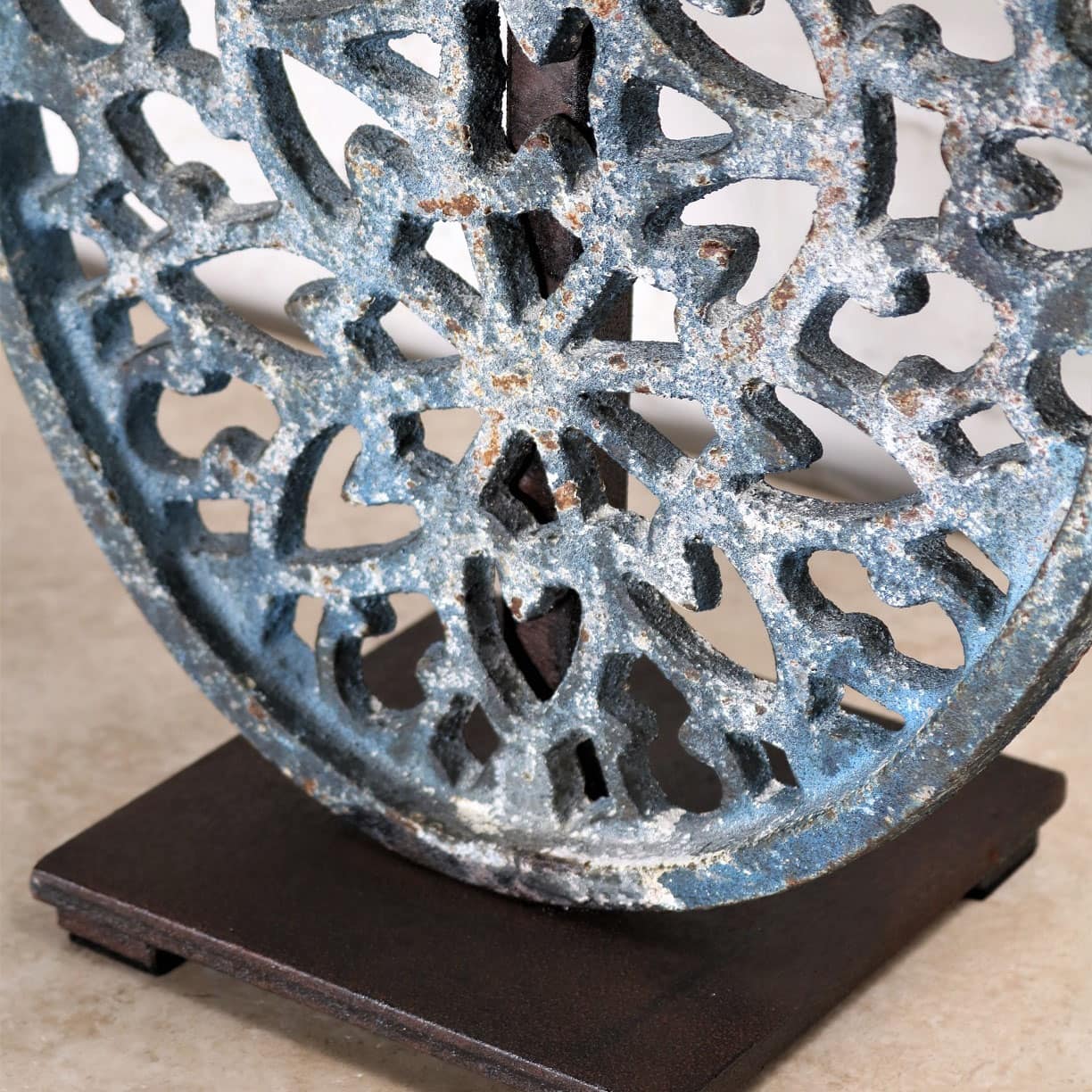 Dark Blue Metal Table Lamp