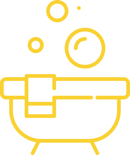 yellow bath icon