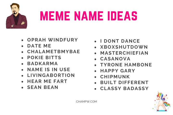 450+ Meme Names That Are Weird, Cool, And Odd