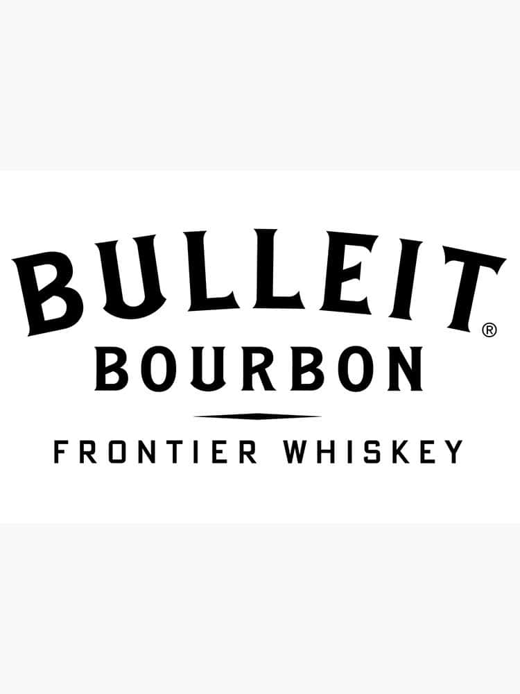 Bulleit Bourbon Frontier Whiskey bottle label on a white background.