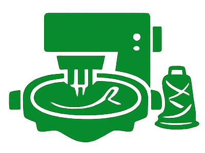 Digital illustration of a website renaming process with a computer and branding elements.