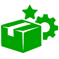 User interface showing website renaming process with gear icon and box.