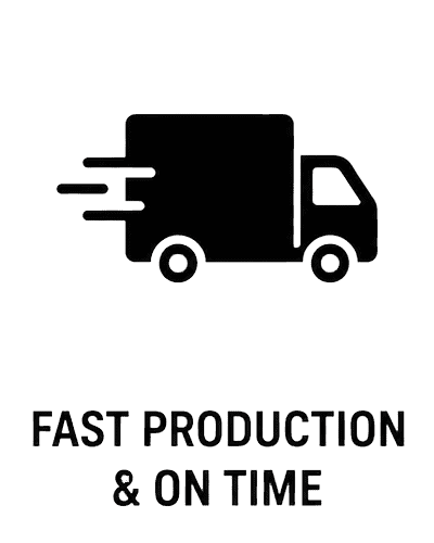 Fast delivery truck icon symbolizing quick shipping and reliable service.