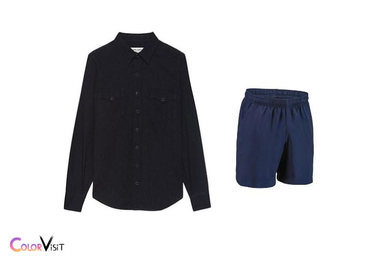 Exact Colors for Styling Shorts with Black Shirt