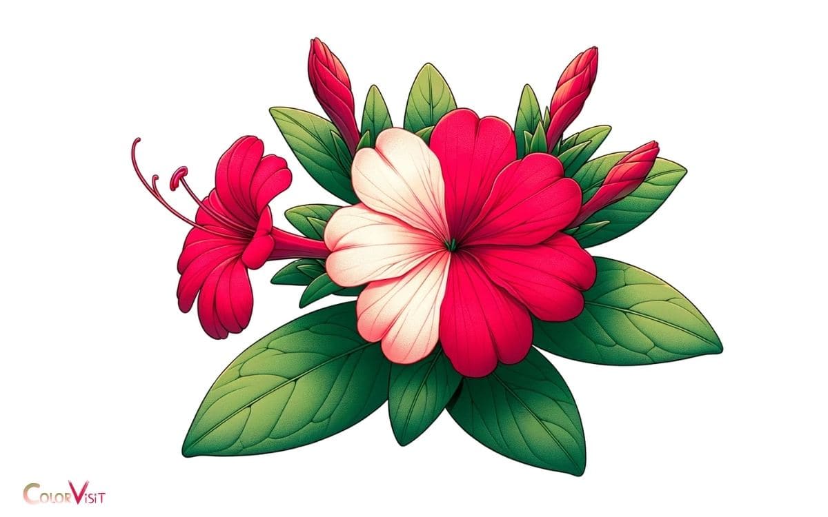 In Japanese Four O'clock Plants, Red Color Is Incompletely