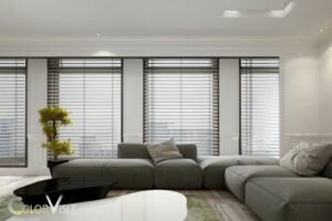 what color blinds go with white walls