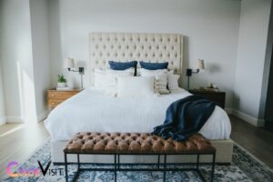 what color nightstand with white bed