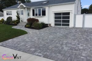 what color pavers go with a white house