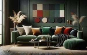 Dark Green Couch What Color Pillows