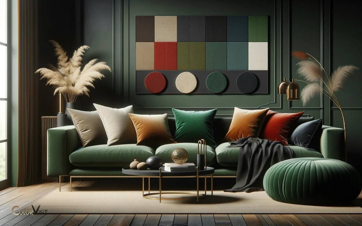 Dark Green Couch What Color Pillows