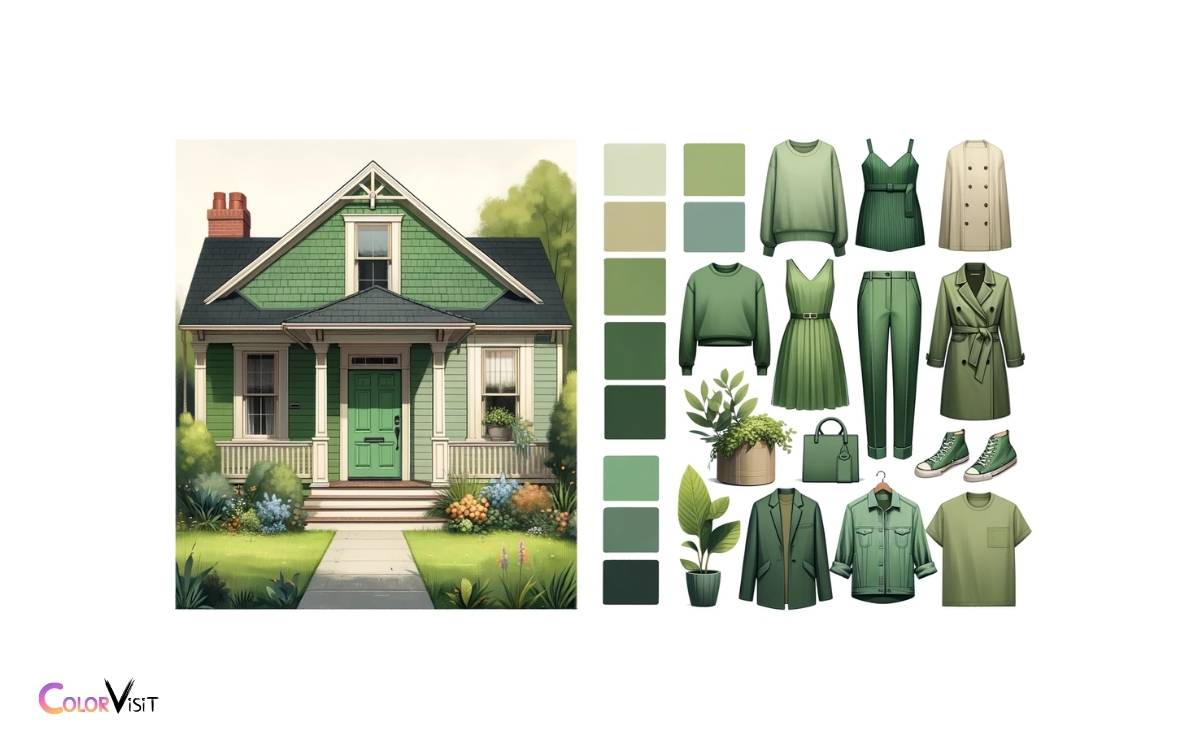 Exterior Sage Green House What Color Front Door