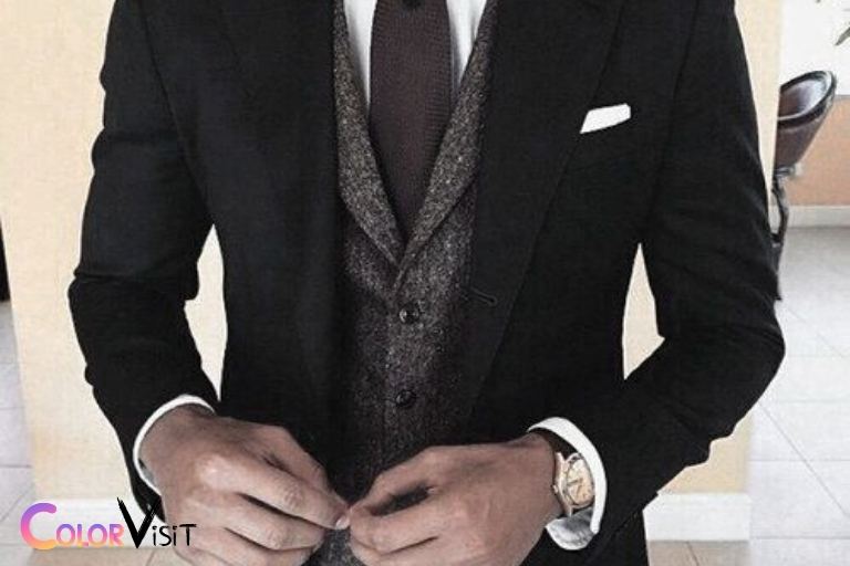 what color vest with black suit